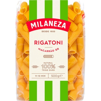 Macarrão Grande Rigatoni embalagem 500 g - Milaneza