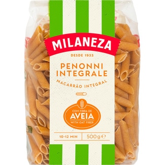 Macarrão Integral com Aveia embalagem 500 g - Milaneza