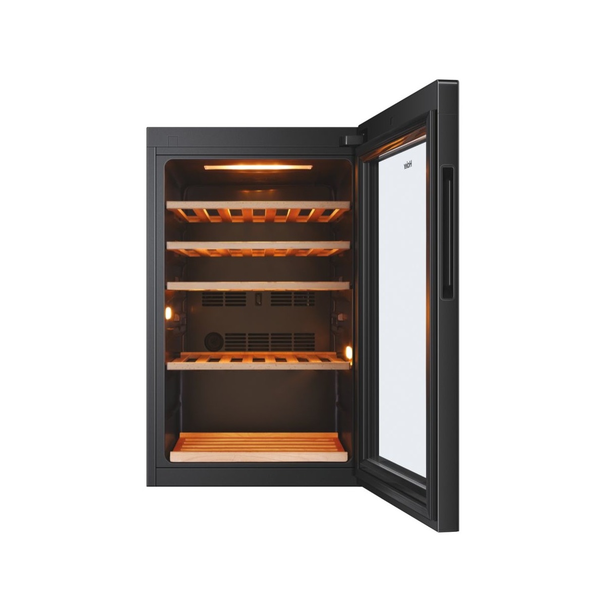 Garrafeira Haier HWS49GA Cave de Vinhos Wine Bank 50 Série 5 e Capacidade de 49 Garrafas Standard - Preto Preto / Vidro-4