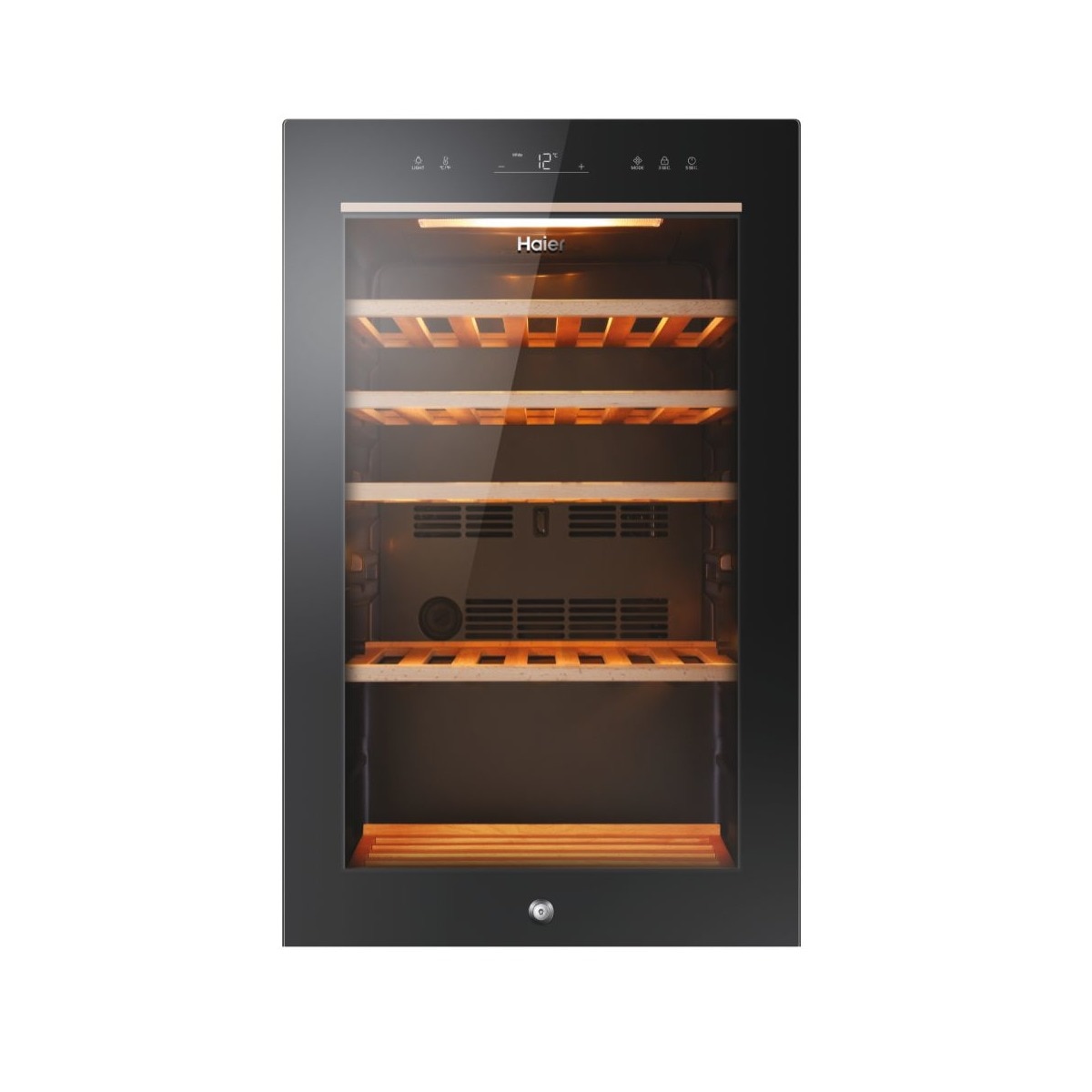 Garrafeira Haier HWS49GA Cave de Vinhos Wine Bank 50 Série 5 e Capacidade de 49 Garrafas Standard - Preto Preto / Vidro-2