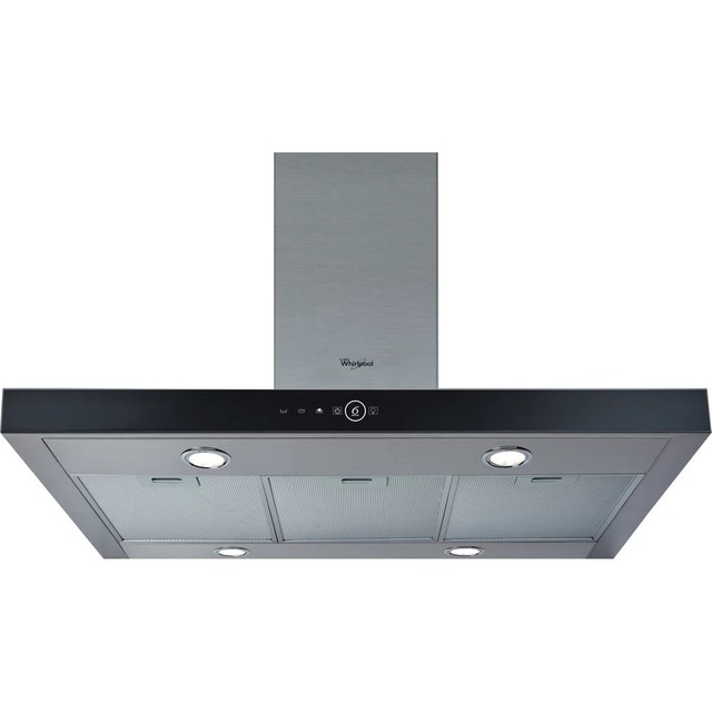 Imagem 0 de Exaustor de Ilha Whirlpool AKR 504 IX/1 de 4 Velocidades e de 100 cm - Inox