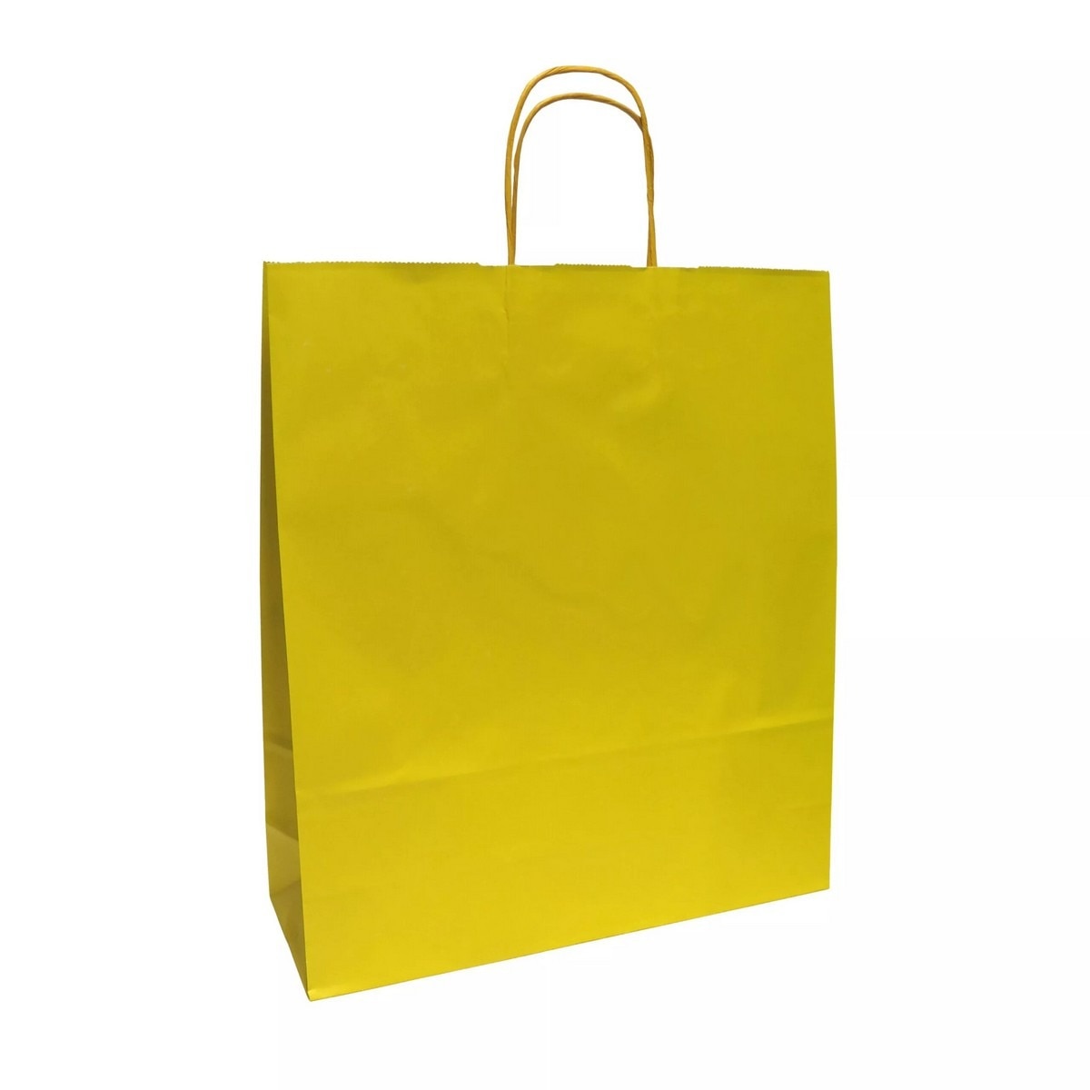 Saco de Papel Asa Torcida Amarelo 36x12x41cm 1