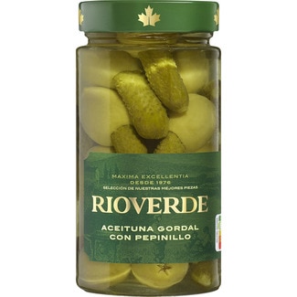 aceitunas gordal rellenas de pepinillo frasco 180 g neto escurrido - Rioverde