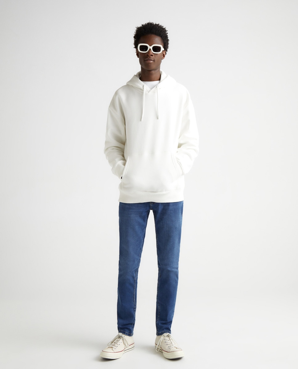 Sweat à capuche uni