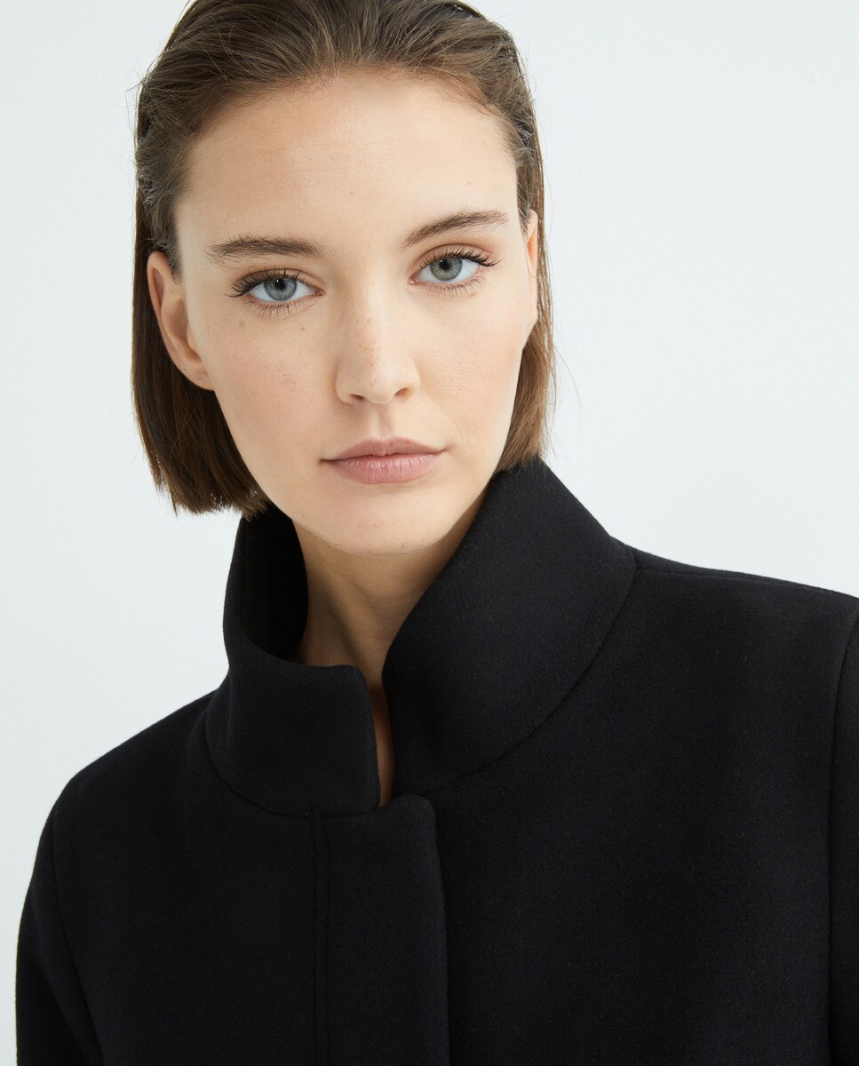 Abrigo de mujer cuello subido lana reciclada · Esprit · El Corte Inglés