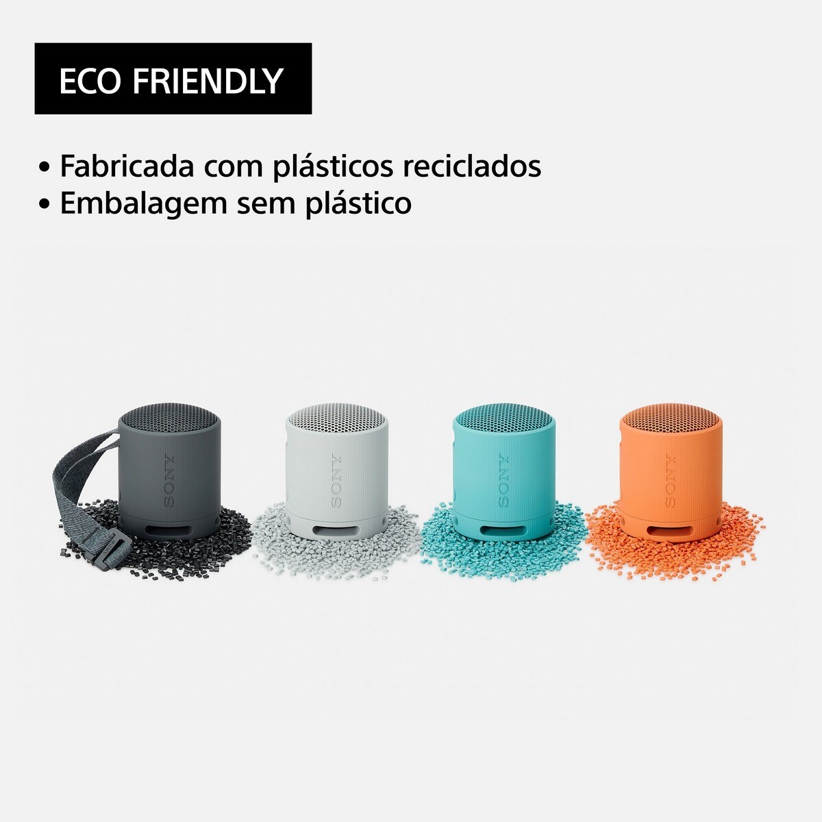 Coluna Portátil Sony SRSXB100D Compacta, Som Potente e Nítido com Bluetooth - Laranja Laranja-7