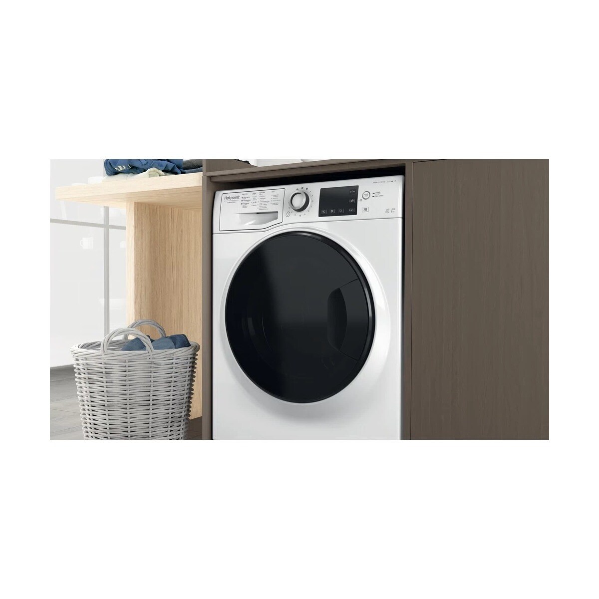 Máquina de Lavar e Secar Roupa Indesit NDB 8636 DA SPT Carga Frontal de 8/6 Kg e 1400 rpm - Branco Branco-7