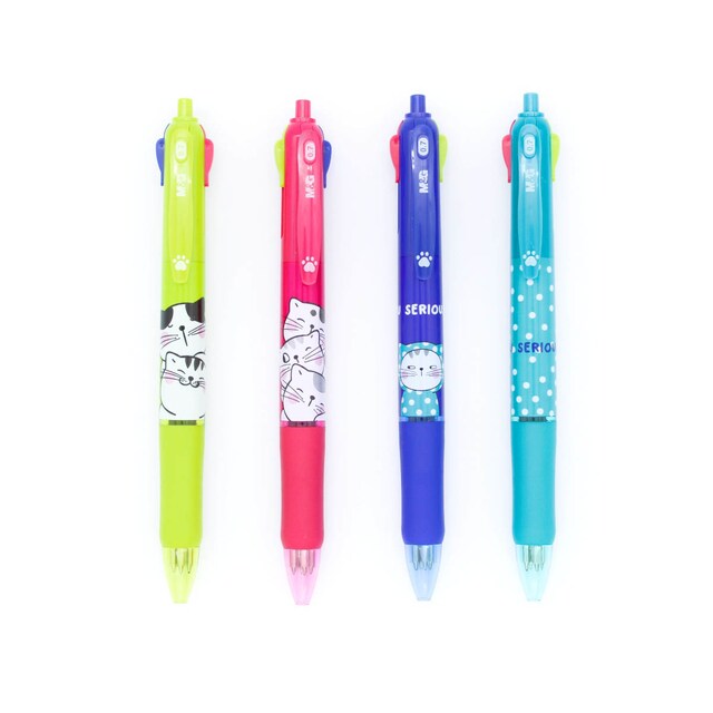 Imagen 0 de Bolígrafo 4 colores So Many Cats  M&G 0,7mm