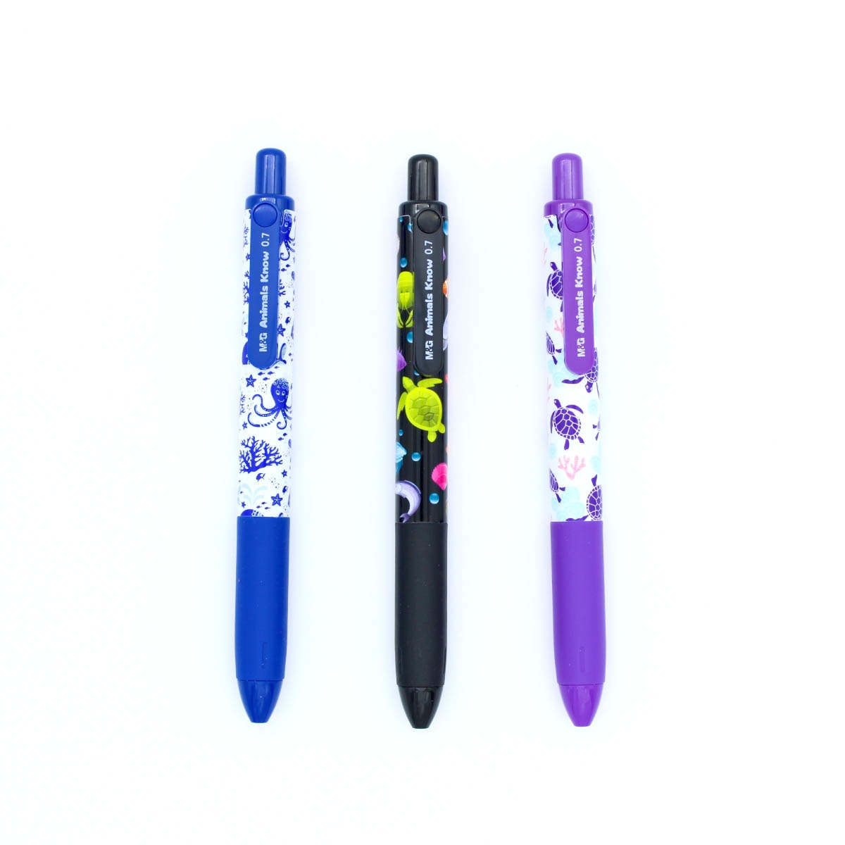 Imagen 0 de Bolígrafo retráctil de gel  M&G 0,7mm azul