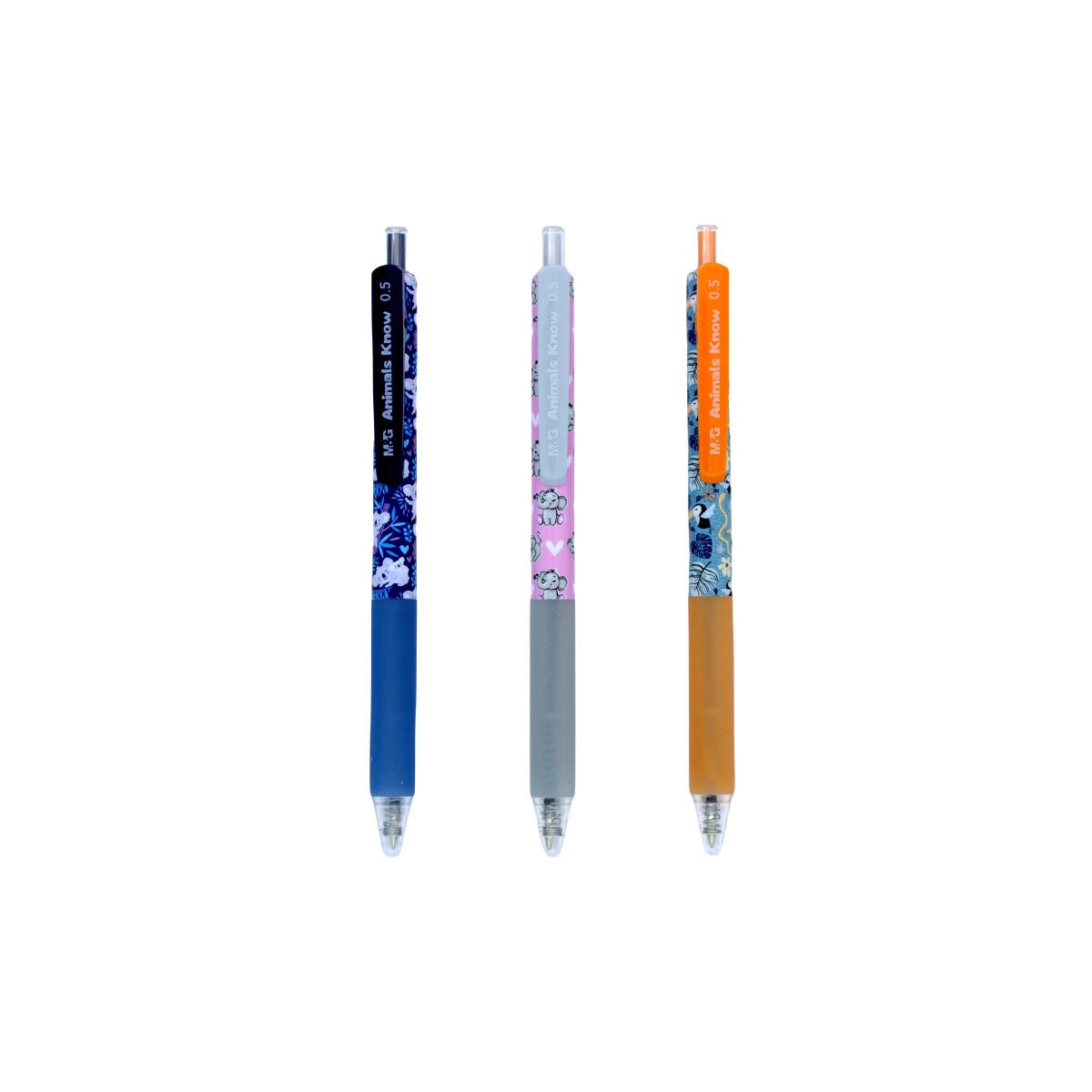 Imagem 0 de Esferográfica retrátil M&G 0,5mm azul