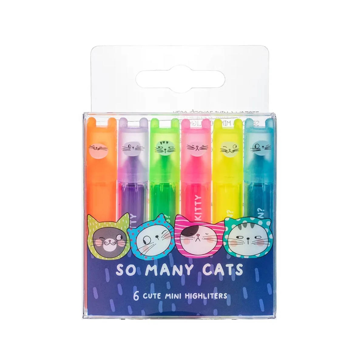 Imagem 0 de Blister 6 marcadores de texto So Many Cats M&G