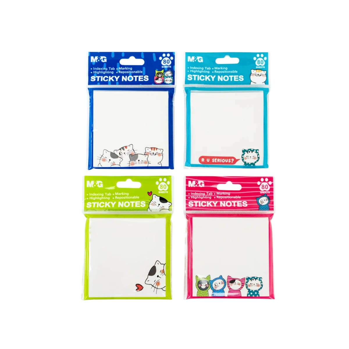 Imagen 0 de Notas adhesivas blancas 76X76mm M&G