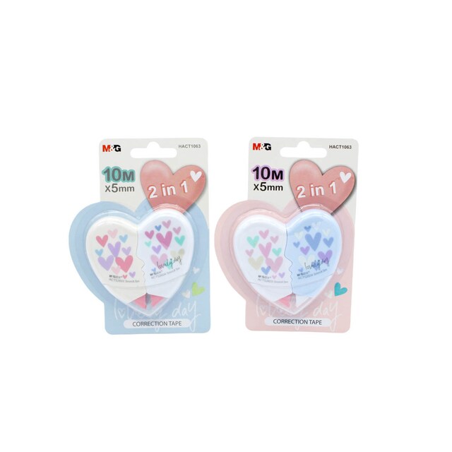 Imagen 0 de Blister cinta correctora en forma de corazón  5mm x  10m M&G