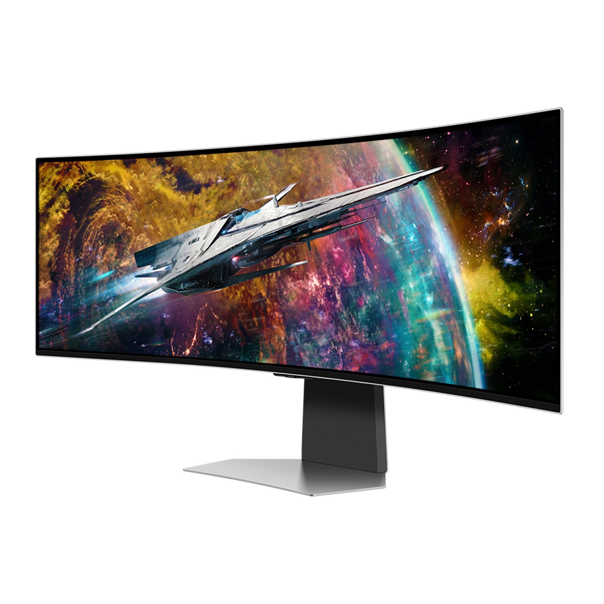 Monitor PC Gaming curvo 49" (124,5 cm) Samsung Odyssey Oled Neo G9 Smart, 240 Hz, Smart TV Apps Blanco-2