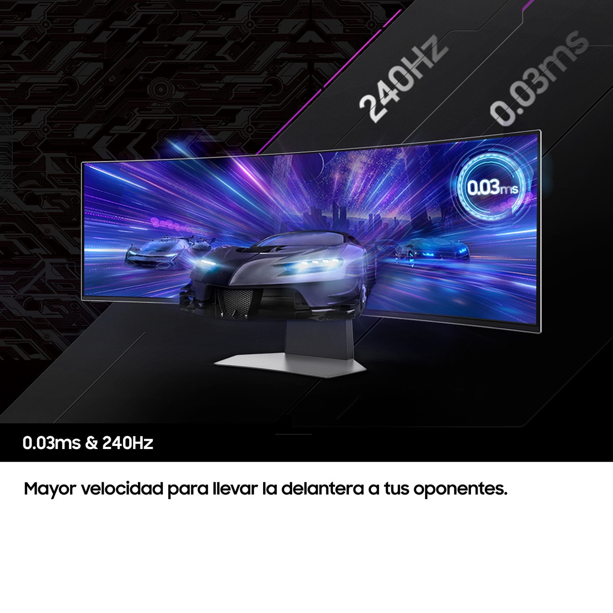 Monitor PC Gaming curvo 49" (124,5 cm) Samsung Odyssey Oled Neo G9 Smart, 240 Hz, Smart TV Apps Blanco-7