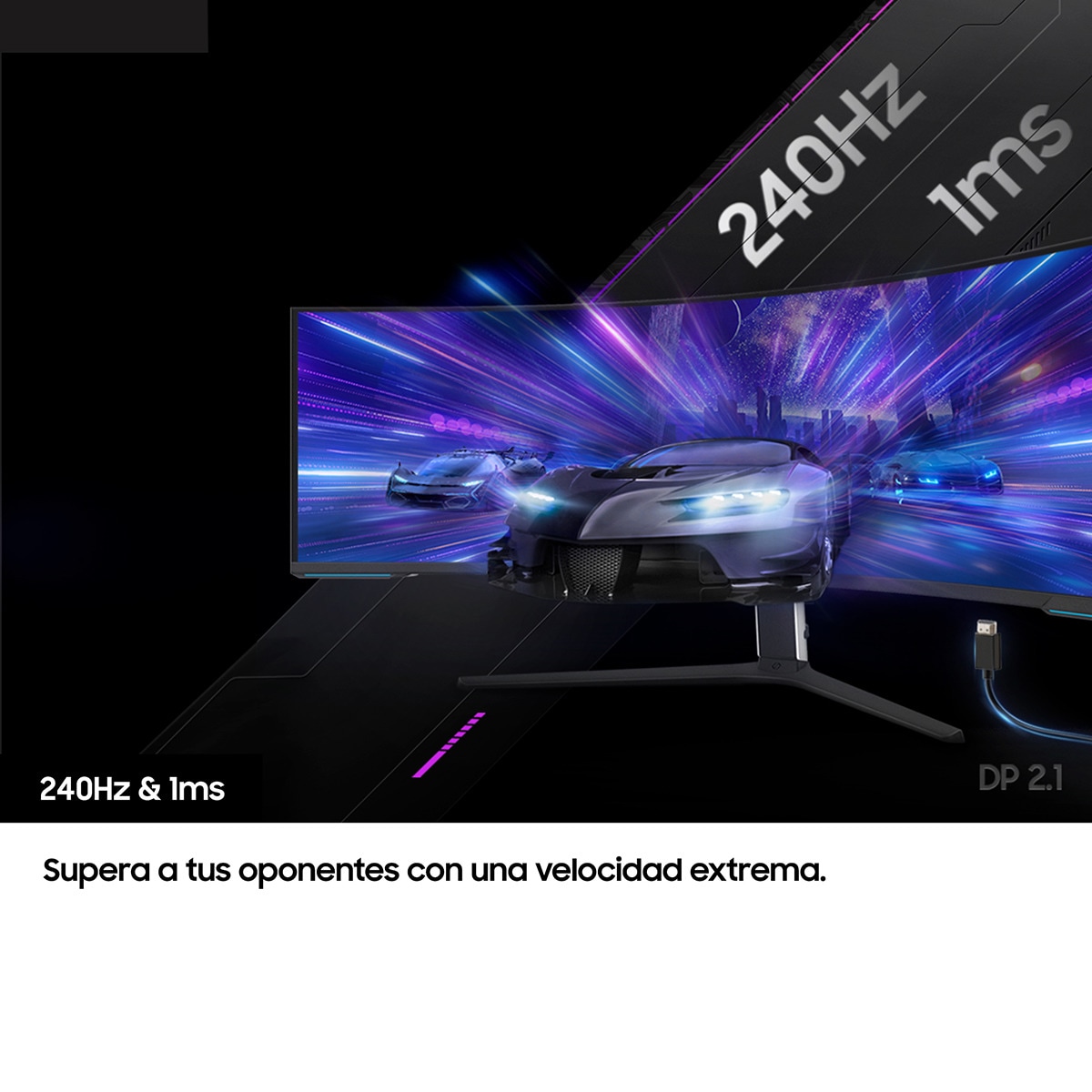 Monitor PC curvo 57" (144,7 cm) Samsung Odyssey Neo G9, DUHD, 240 Hz, VESA DisplayHDR 1000 Blanco-7