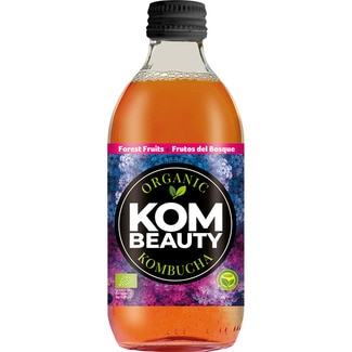kombucha ecológica con té de frutos del bosque e hibisco botella 33 cl envase de vidrio - Kombeauty