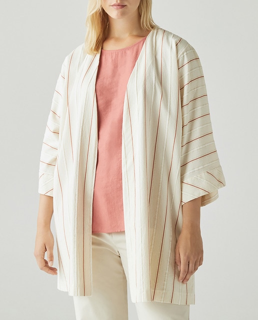 Imagen 0 de Kimono corto de mujer de rayas