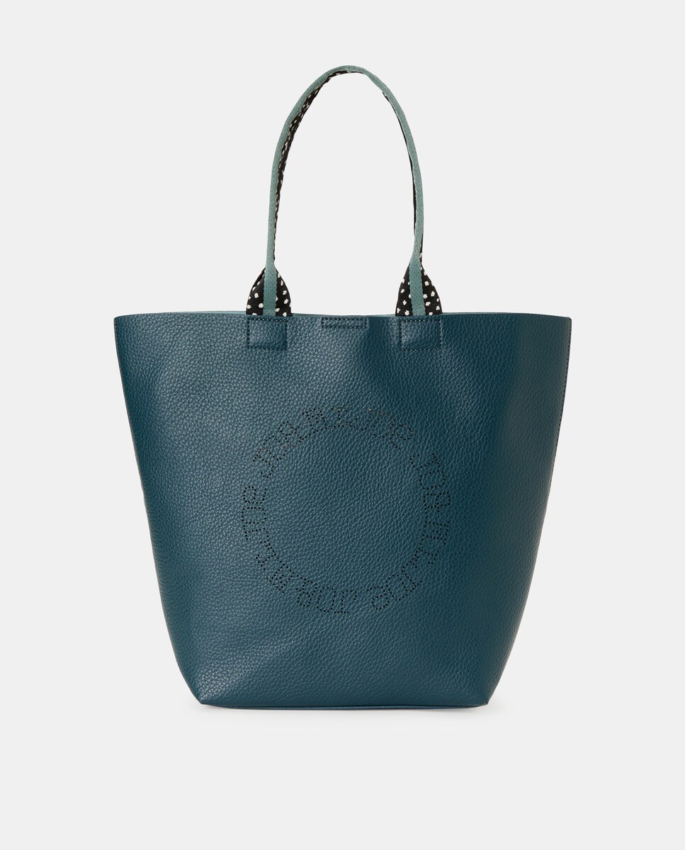 Sac cabas avec logo ajouré et détails contrastants