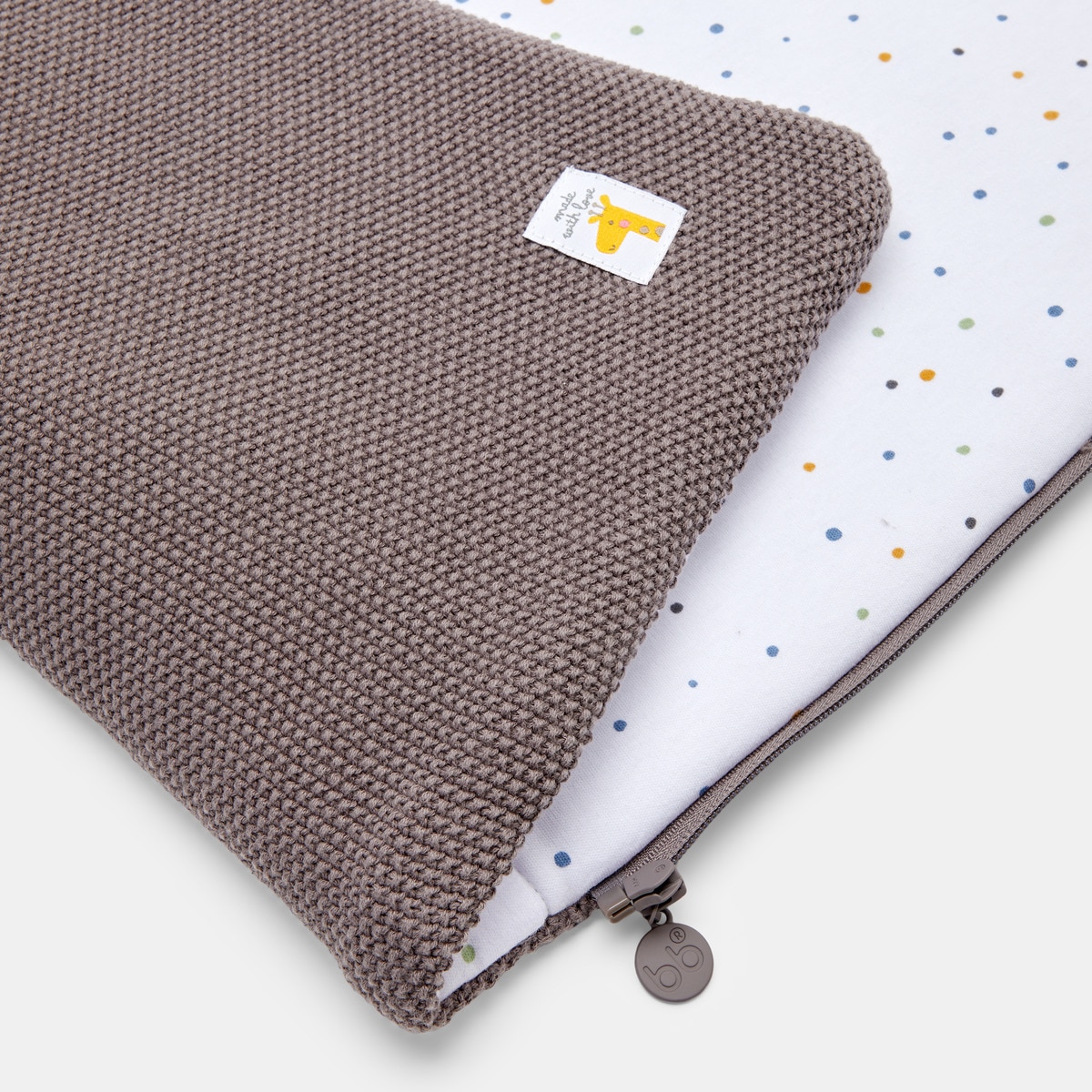 Saco Wrap Tricot para Alcofa Cinzento-4