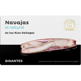 Navalhas ao Natural 3/5 Peças lata 63 g - Club Del Gourmet