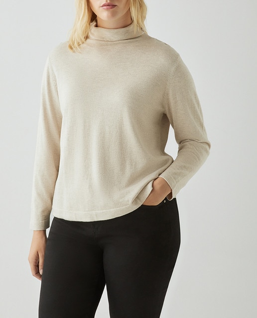 Imagen 0 de Jersey de mujer liso cuello alto