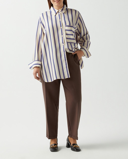 Imagen 0 de Blusa de rayas mujer