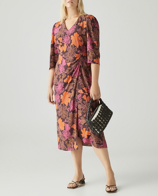 Imagen 0 de Vestido midi estampado