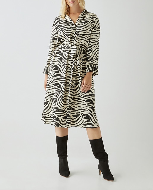 Imagen 0 de Vestido camisero animal print