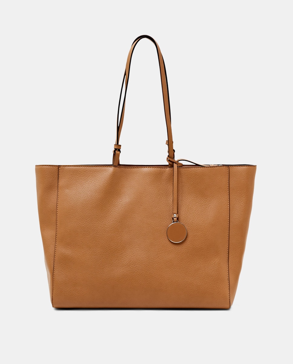 Sac cabas finition imitation cuir