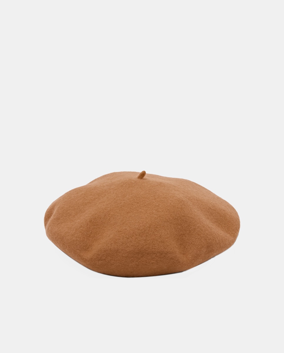 Béret uni en laine