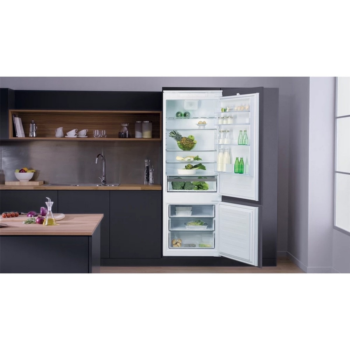 Frigorífico Combinado Encastrável Hotpoint BCB 4010 E O31 Low Frost, Active Oxygen e Active Fresh de 193,5 cm - Branco Branco-2