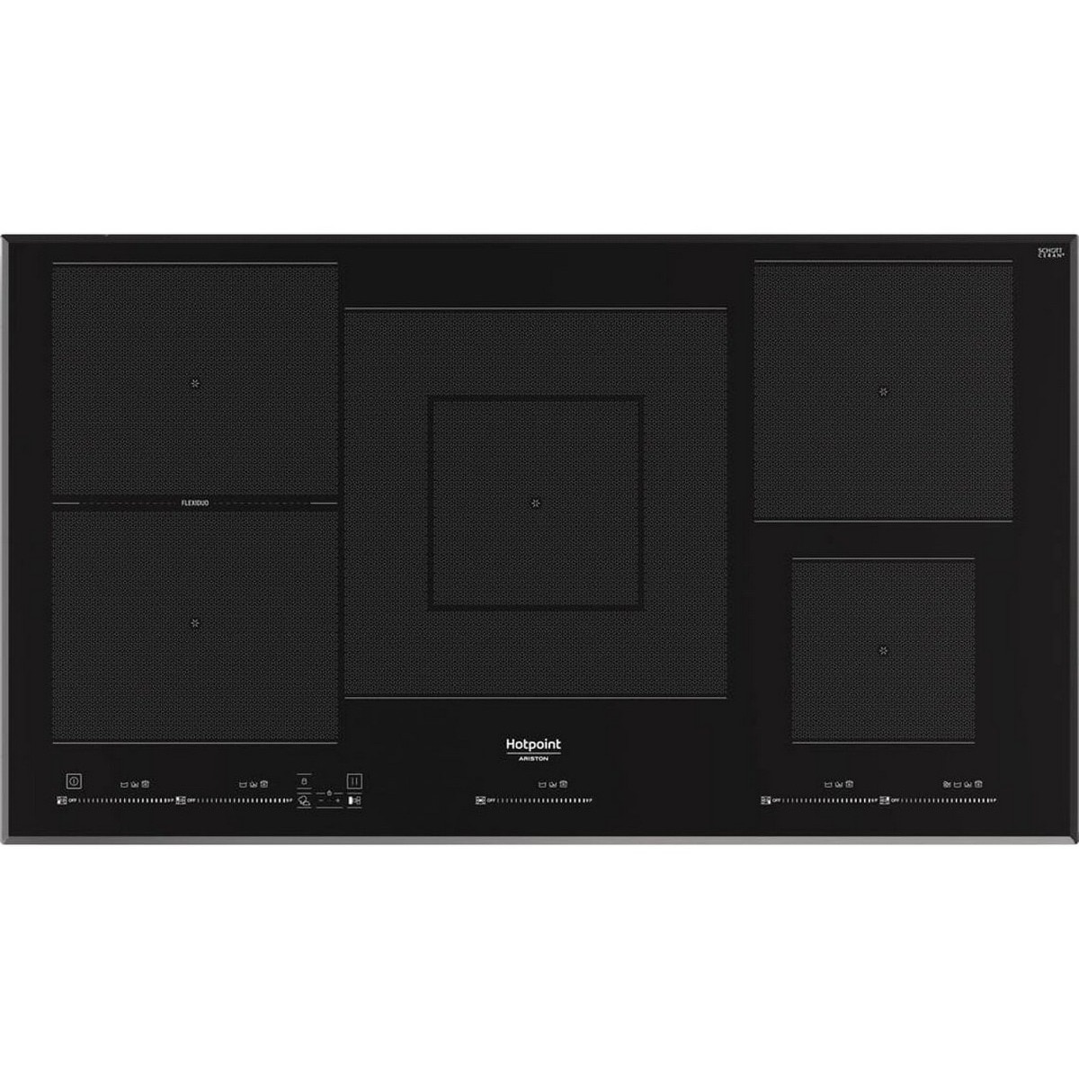 Imagem 0 de Placa de Indução Hotpoint HT 1090 BA Encastrável de 5 Zonas e 90 cm - Preto
