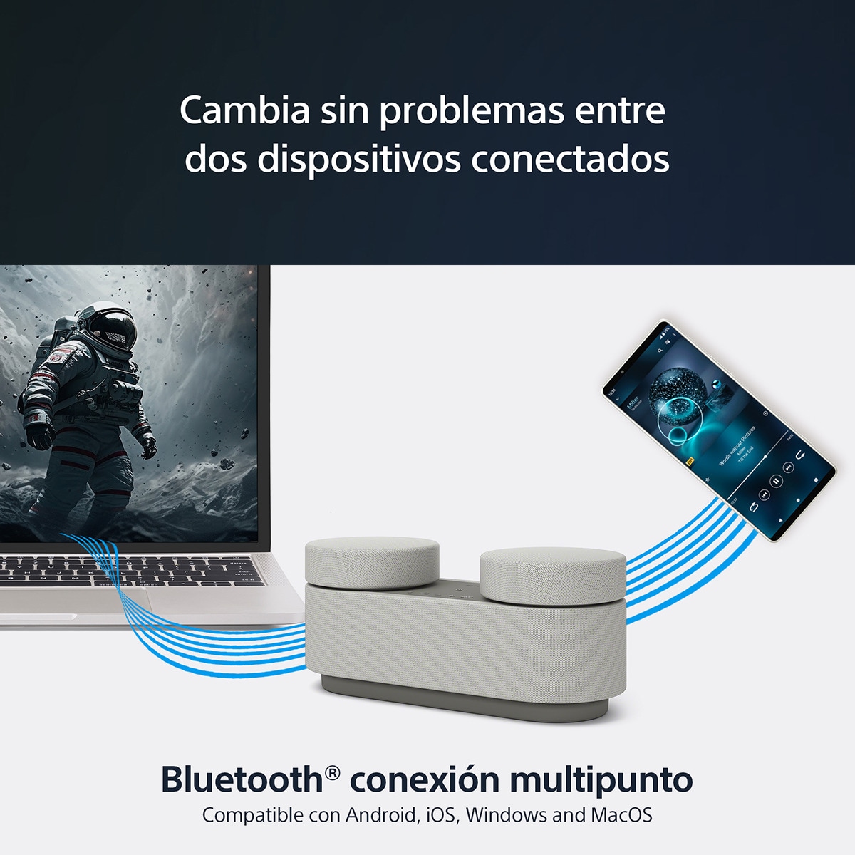 Sistema de cine en casa portátil Sony HT-AX7, sonido cinematográfico 360 Spatial Sound, hasta 30 horas de duración de la batería, Bluetooth 7