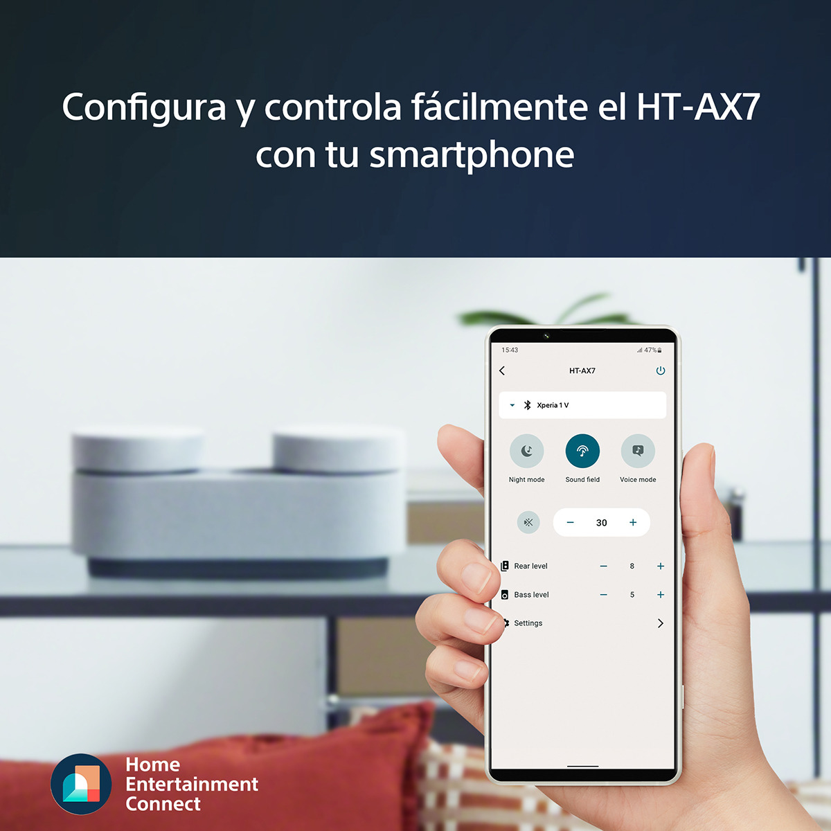 Sistema de cine en casa portátil Sony HT-AX7, sonido cinematográfico 360 Spatial Sound, hasta 30 horas de duración de la batería, Bluetooth 9