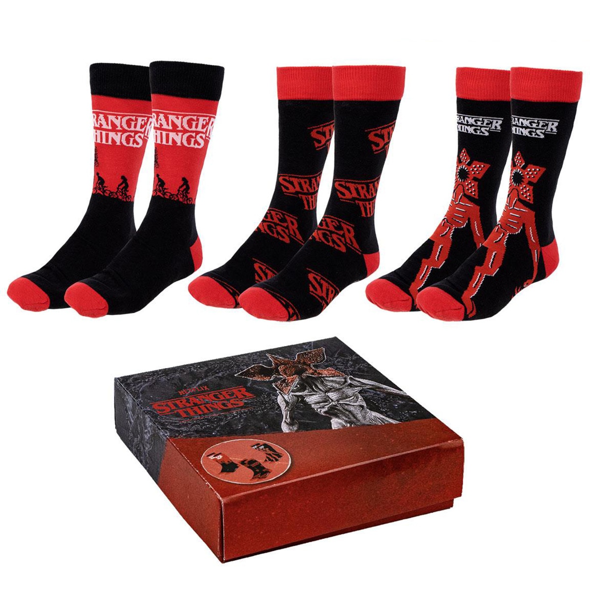Imagem 0 de Conjunto de 3 Pares de Meias Stranger Things T35/41