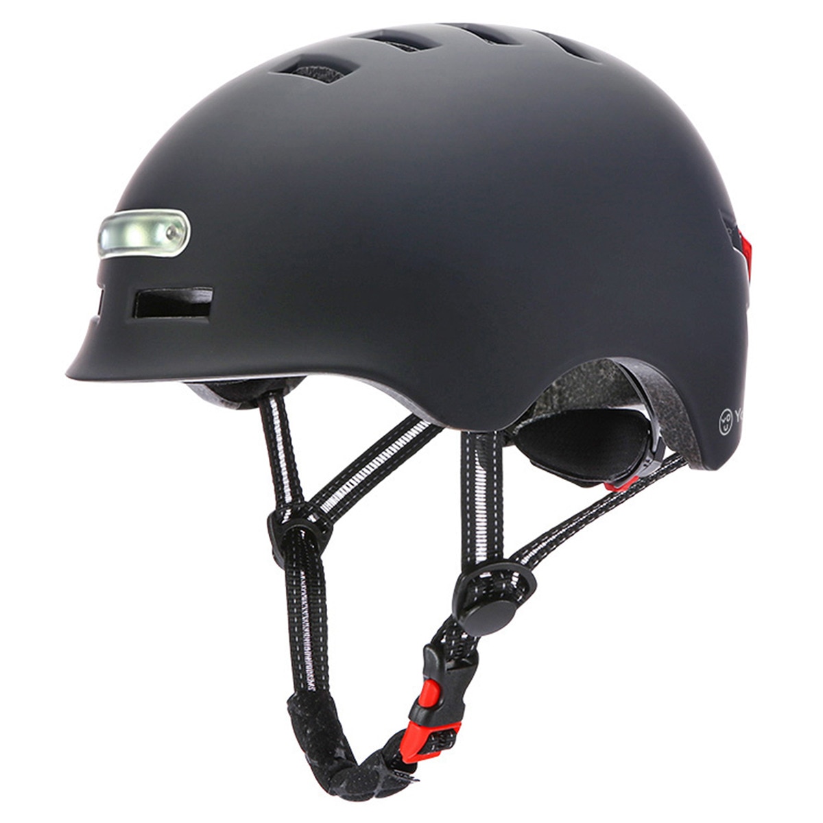 Imagem 0 de Capacete Youin com LED Frontal e Traseiro (tamanho M) - Preto