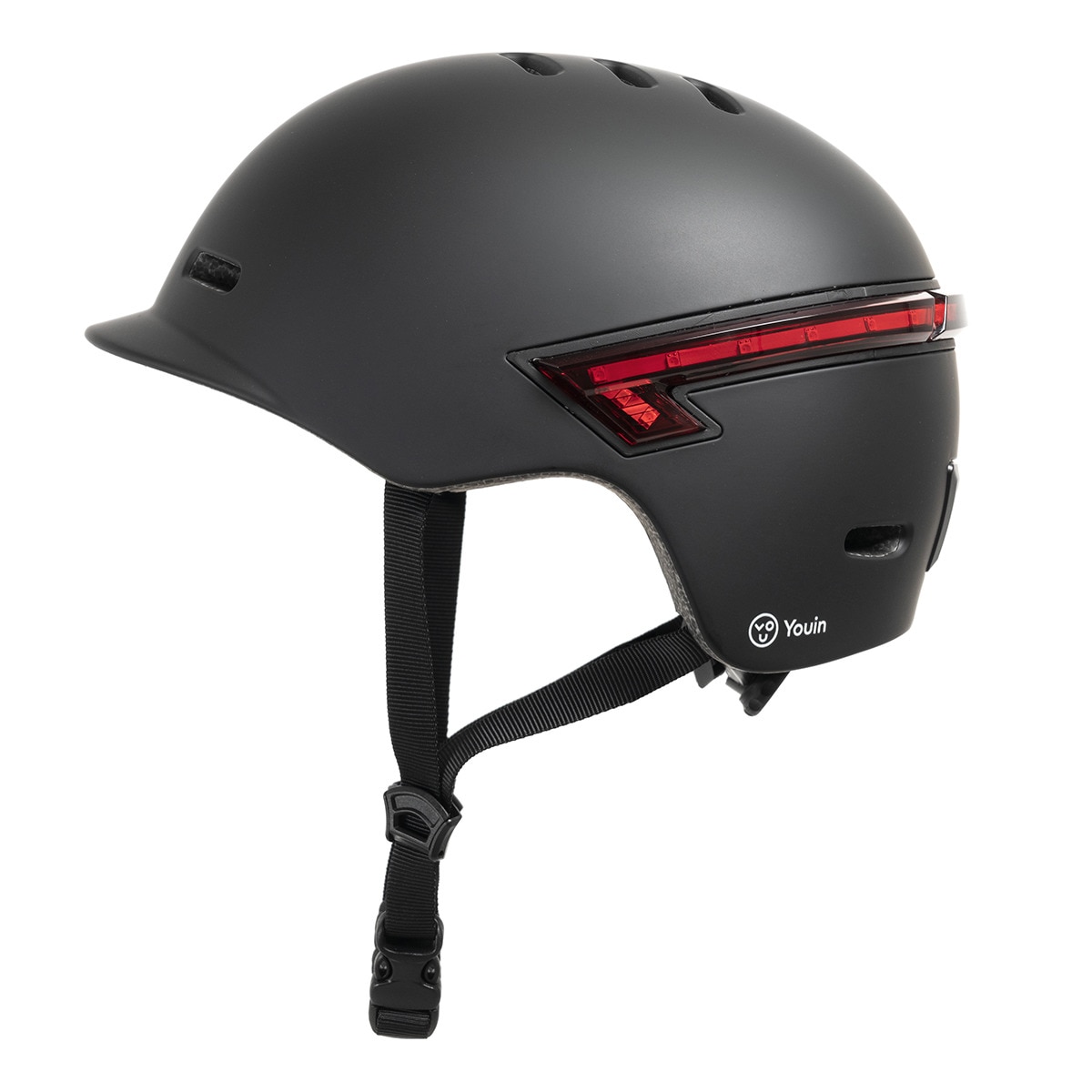 Imagem 0 de Capacete Youin com LED Traseiro e Controlo Remoto Bluetooth (tamanho L) - Preto