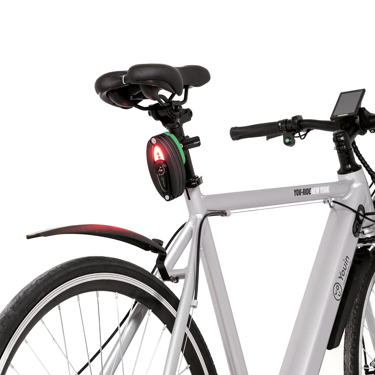 Candado Youin MA1019 plegable, con luz LED Negro-2