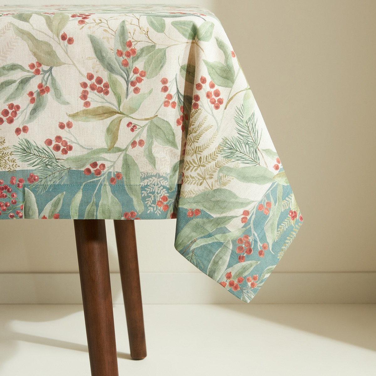 Toalha de Mesa de Algodão e Linho Carelle Multicolor-3