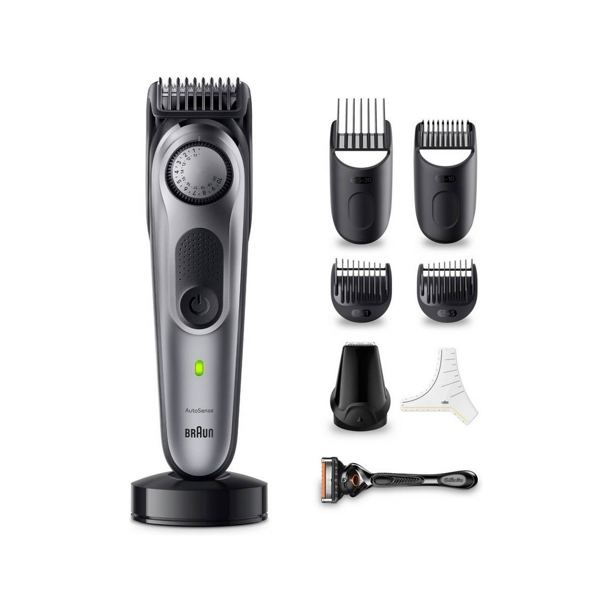 Imagem 0 de Aparador de Barba Braun 7 BT7420 Autonomía 100 min - Preto e Cinzento