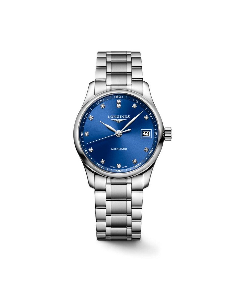 Relógio Master Collection Automático com Diamantes Azul-1