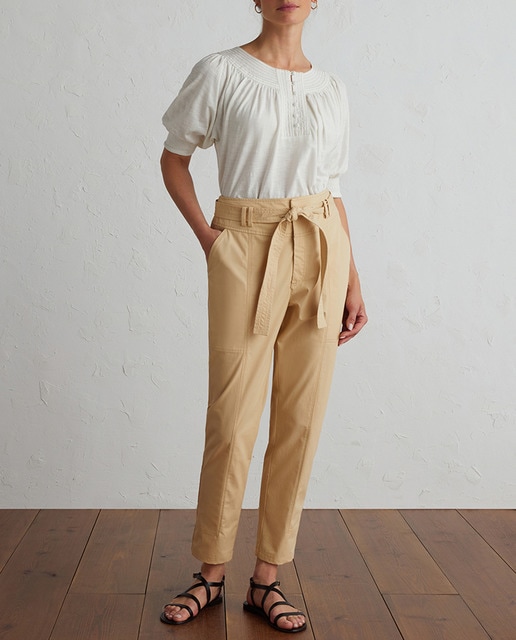 Imagen 0 de Pantalón recto de mujer con cinturón