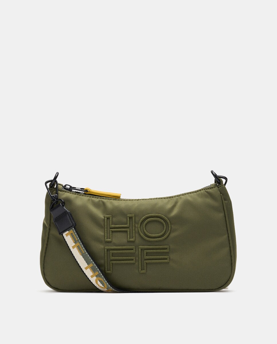 Sac porté épaule style sac baguette en nylon zippé