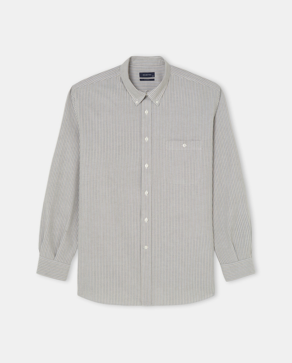 Chemise Oxford à motif Classic Fit repassage facile