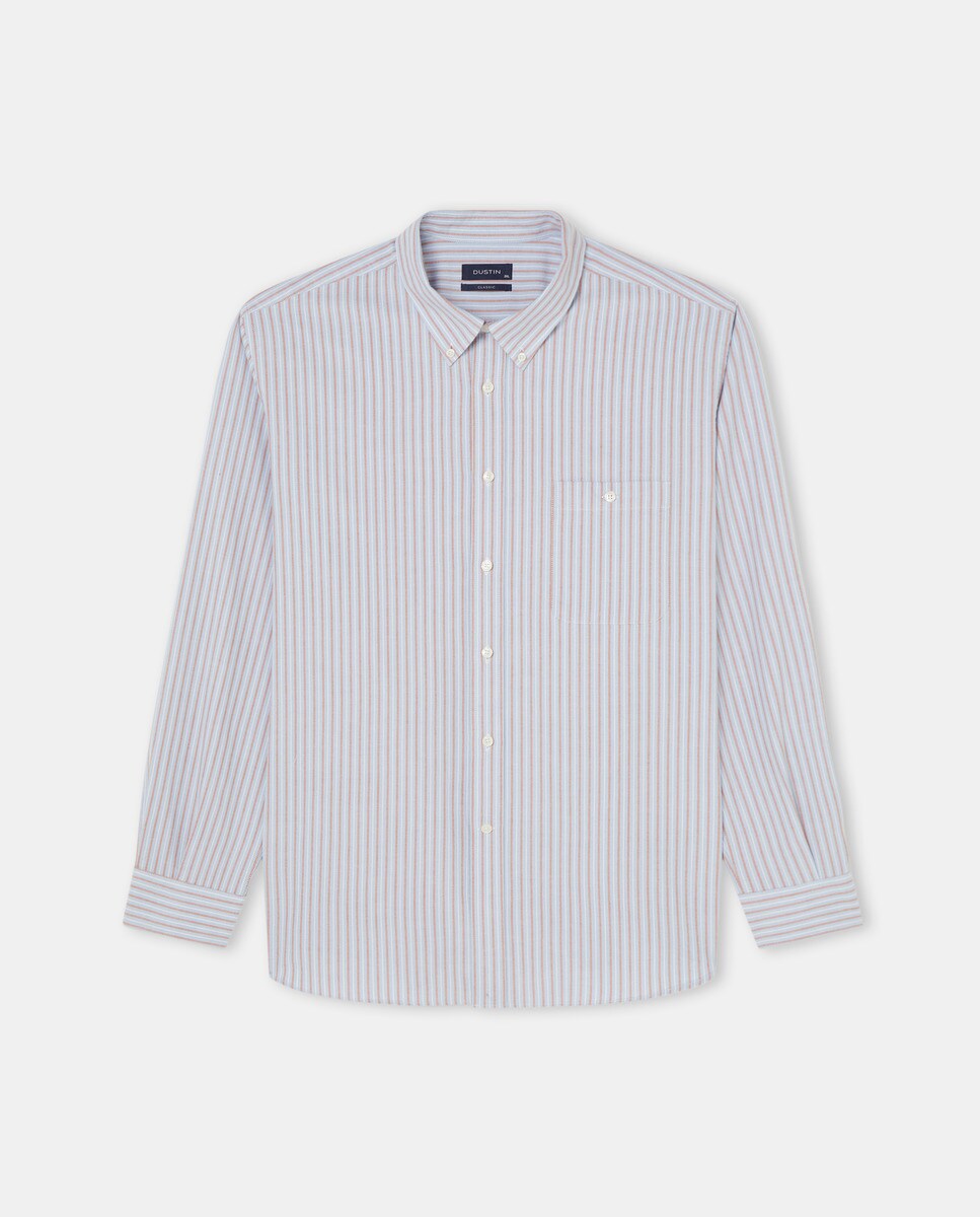 Chemise Oxford à motif Classic Fit repassage facile