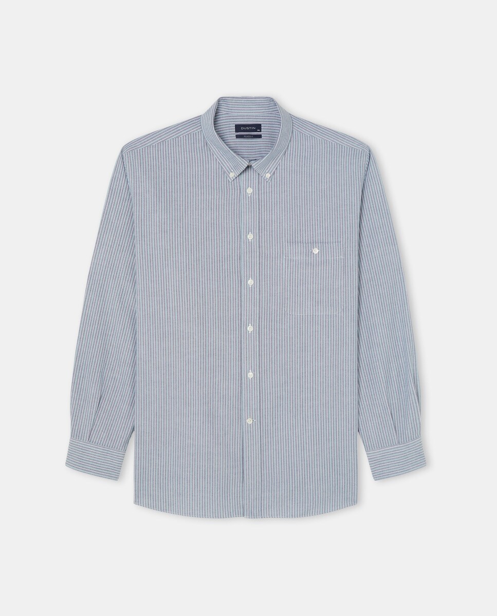 Chemise Oxford à motif Classic Fit repassage facile