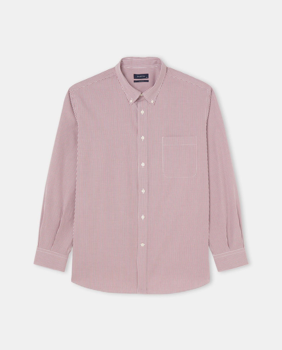 Chemise popeline carreaux vichy