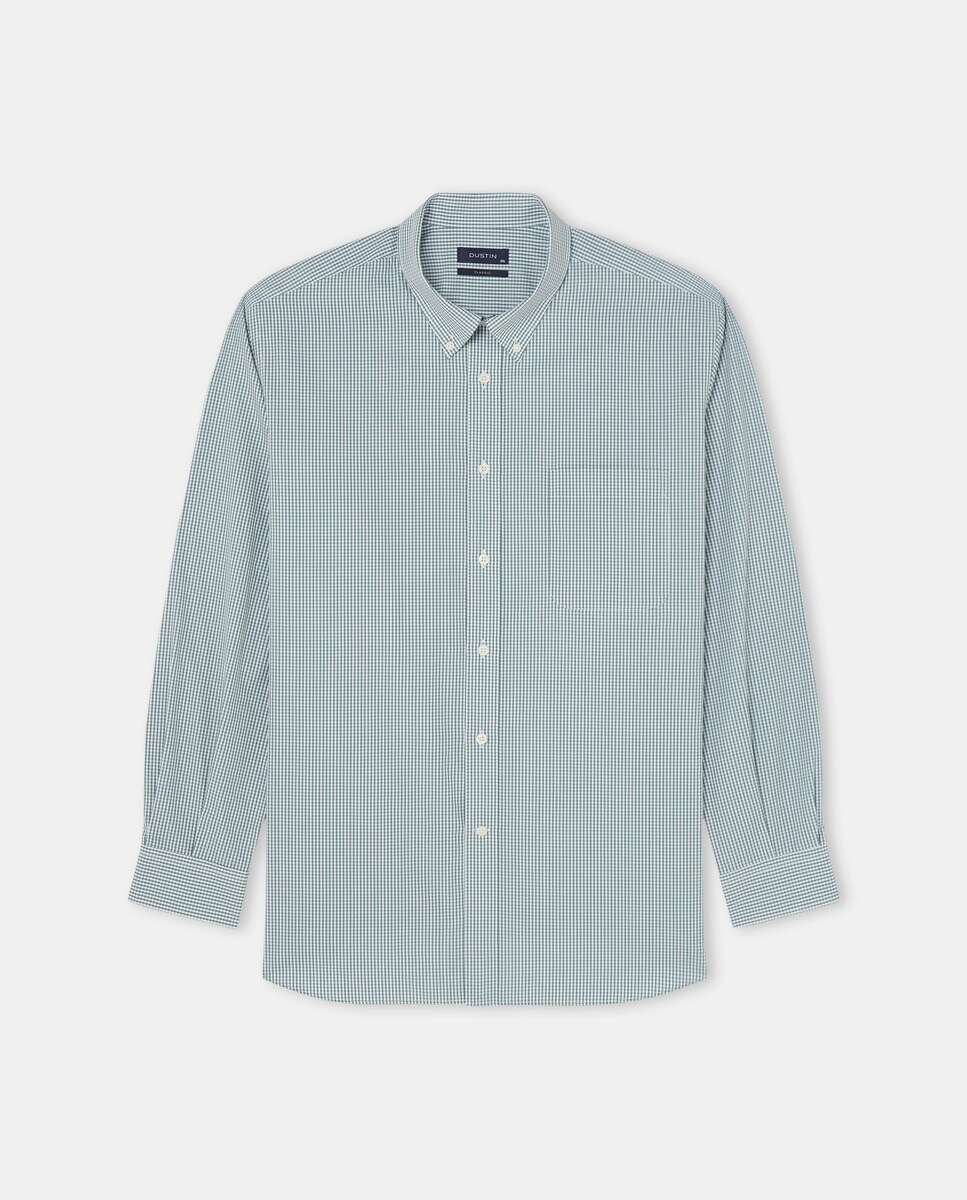 Chemise popeline carreaux vichy