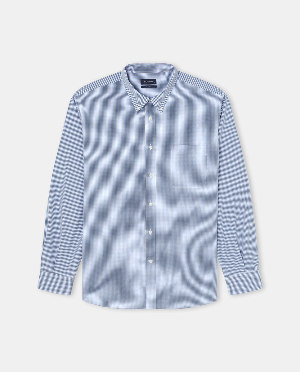 Chemise popeline carreaux vichy